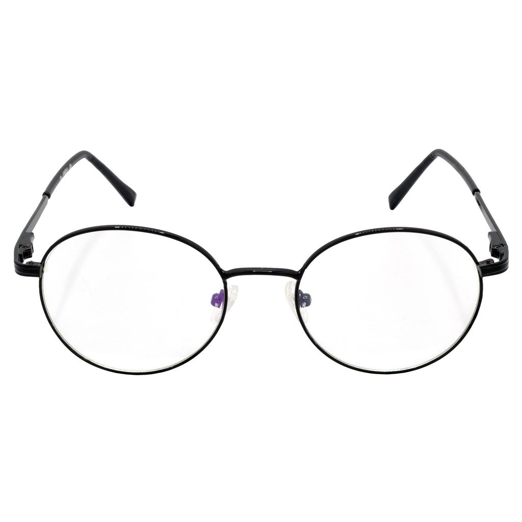 Hrinkar Trending Eyeglasses: Black Oval Optical Spectacle Frame For Men & Women |HFRM-BK-19001