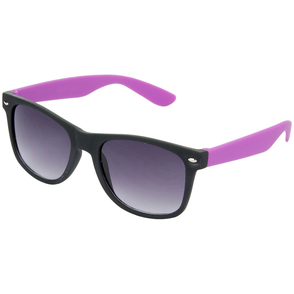 Hrinkar Grey Rectangular Cooling Glass Violet Frame Best Sunglasses for Men & Women - HRS26