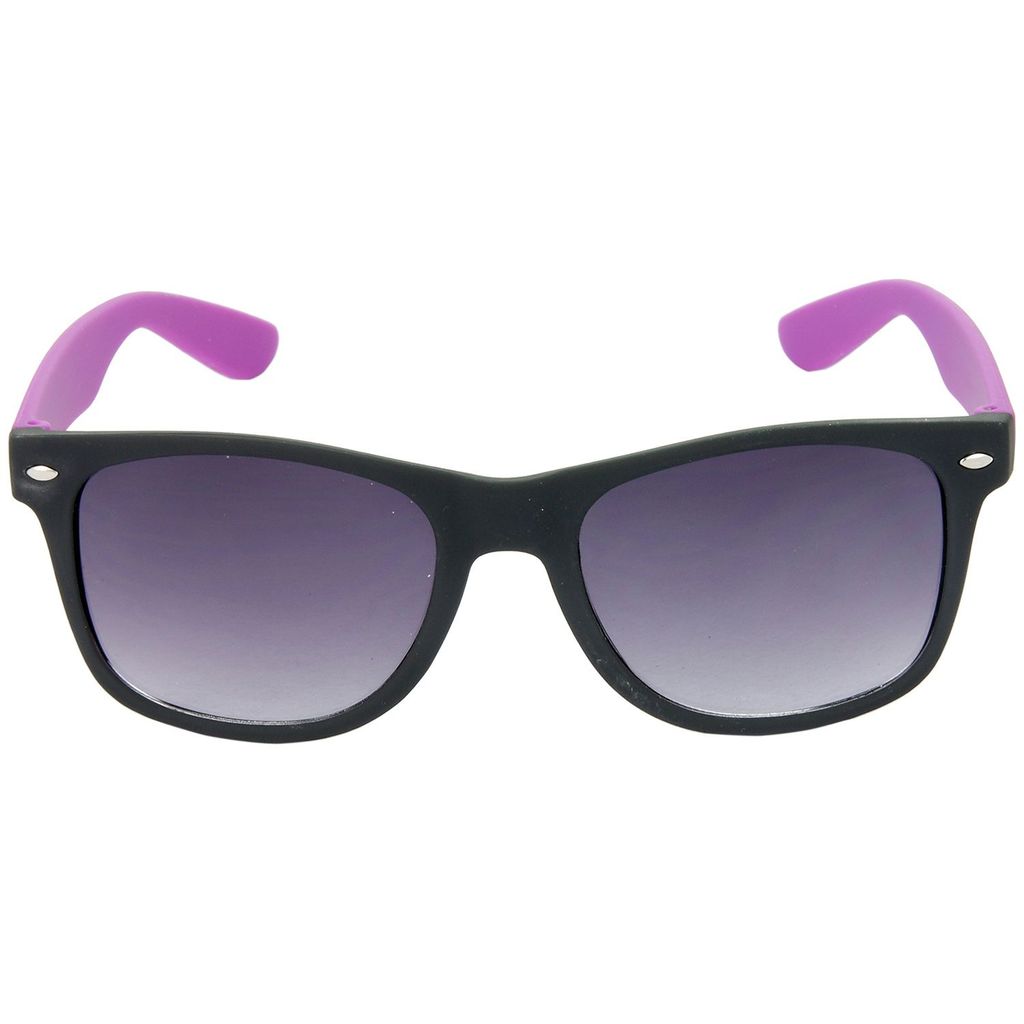 Hrinkar Grey Rectangular Cooling Glass Violet Frame Best Sunglasses for Men & Women - HRS26