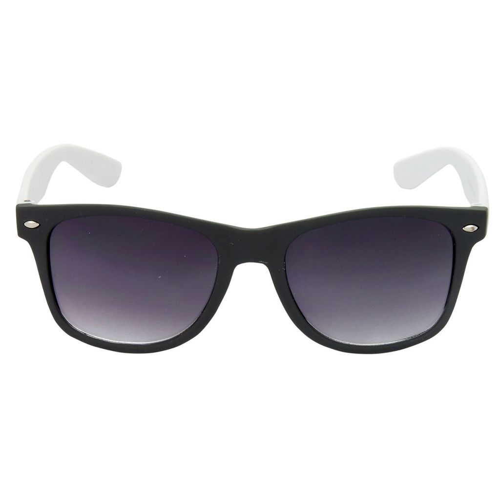 Hrinkar Grey Rectangular Sunglasses Styles White Frame Glasses for Men & Women - HRS29