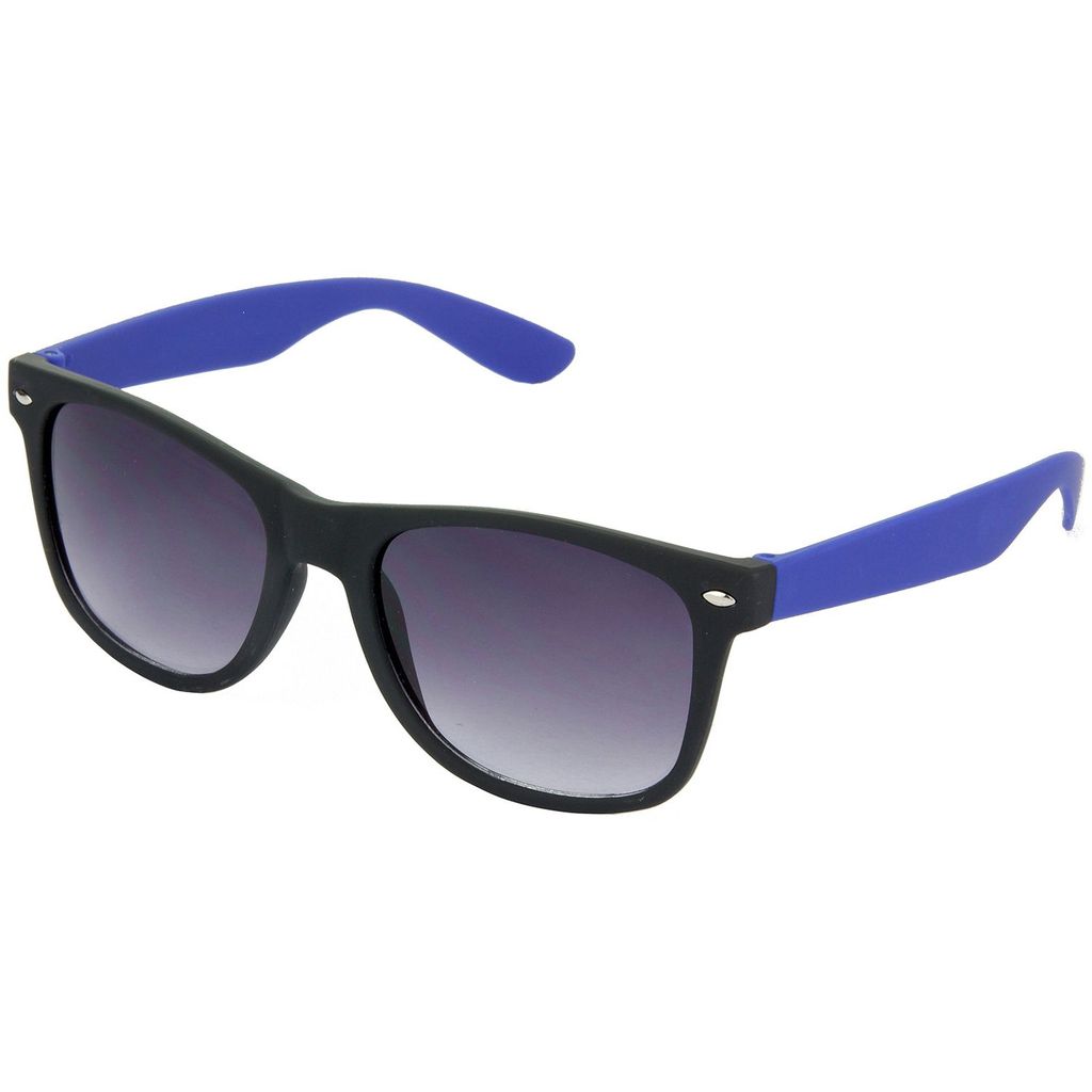 Hrinkar Grey Rectangular Stylish Goggles Blue Frame Sunglasses for Men & Women - HRS28 - Sunglasses | Buy online on ZillyBuy
