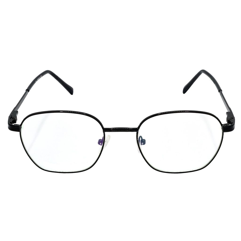 Hrinkar Trending Eyeglasses: Black Rectangle Optical Spectacle Frame For Men & Women |HFRM-BK-19013