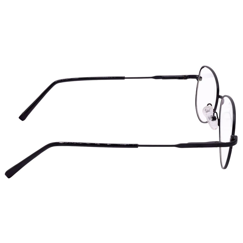 Hrinkar Trending Eyeglasses: Black Pilot Optical Spectacle Frame For Men & Women |HFRM-BK-19016