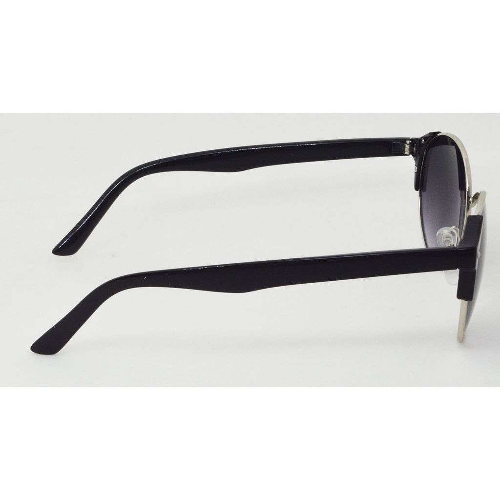 Hrinkar Grey Round Stylish Goggles Silver Frame Sunglasses for Men & Women - HRS300