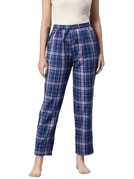 One Femme Women Checked Regular Fit Pyjama Lower