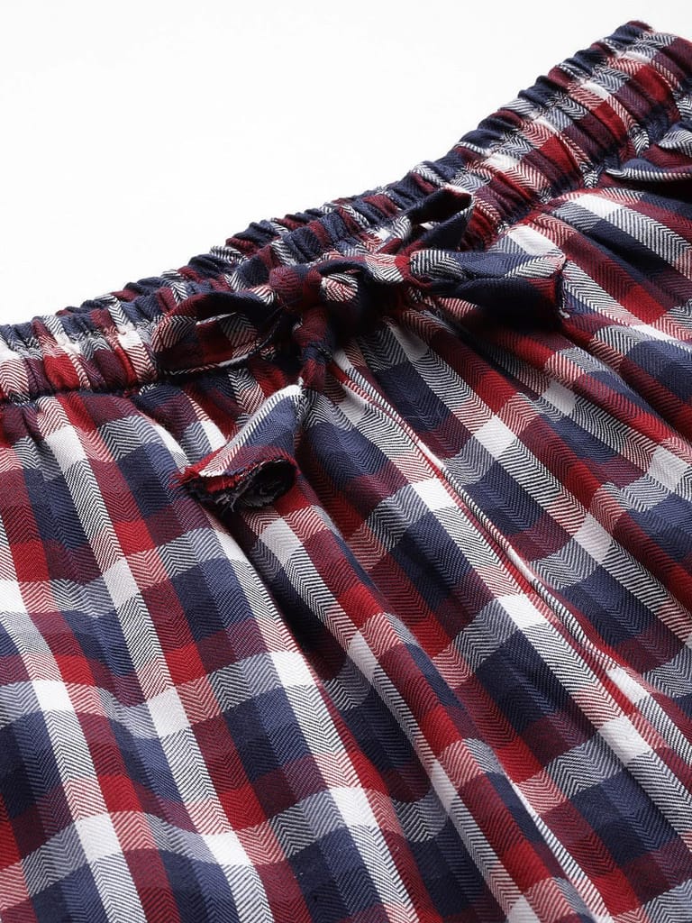 One Femme Women Checked Regular Fit Pyjama Lower