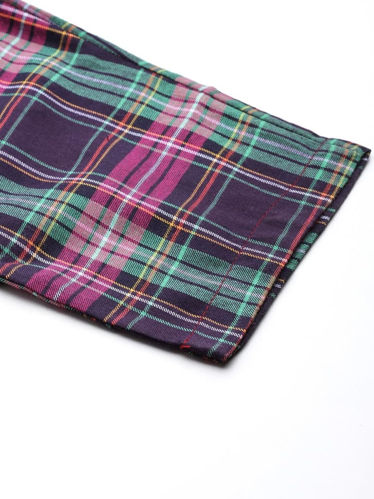 One Femme Women Checked Regular Fit Pyjama Lower