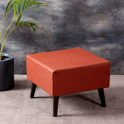 Axel Leatherette Wooden Bench in Tan Color
