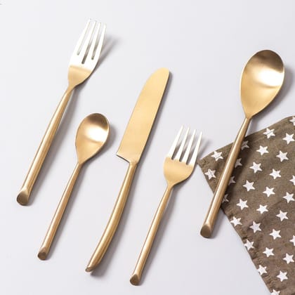 Curvesome Cutlery Gold Set of 5