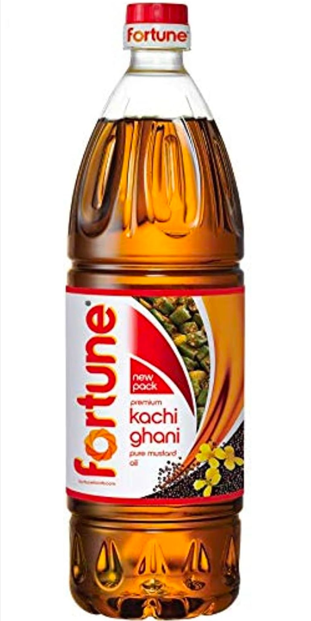 Fortune Kachi Ghani Pure Mustard Oil 1 litre bottle