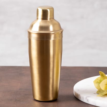 Covet Stainless Steel Cocktail Shaker in Gold Color