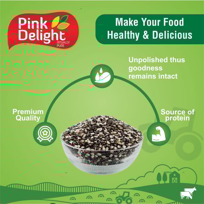 Pink Delight Unpolished And Dry Urad Chilka Dal | 500g Pack