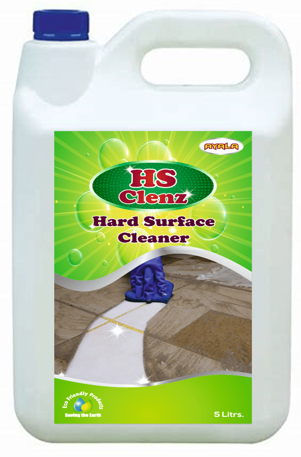 Hard Surface Clenz-Citrus-5L| For all types of Heavily Stained Floors and Surfaces| All Purpose Cleaner| 750ml in 100Litres of Water| For use in Apartments, Institutions. Malls, Convention Centers, Public Places| Environmental Friendly