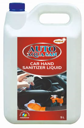 Auto AquaSan- Hand Sanitizer-5L |Water based | Alcohol Free| Safe to Keep in the automobile in summer | Highly Moisturized | Skin Friendly| Aromatic