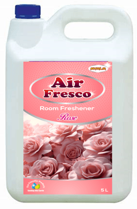 Air Fresco -Rose -5L | Automobile Air Freshener | Long Lasting Fragrance |Instant Odor Elimination | Enhances Mood | Alcohol Free | Water based | Safe to use in closed spaces