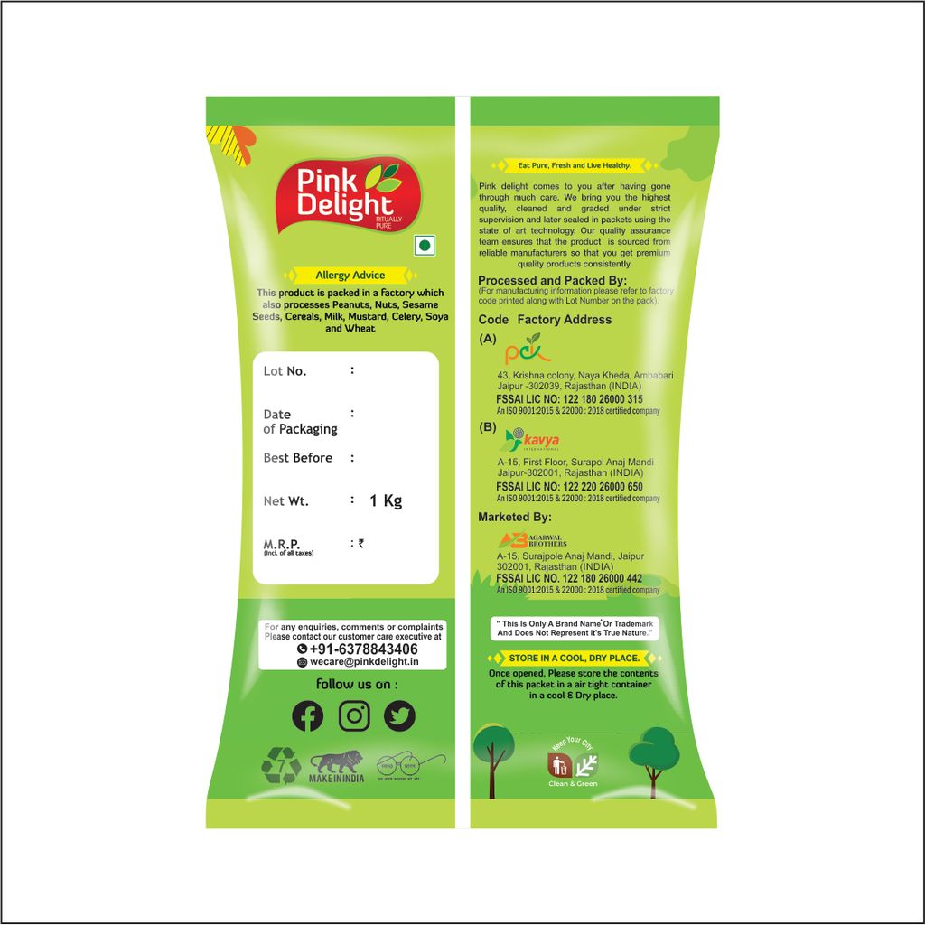 Pink Delight Unpolished Chola Mogar | Chola Dhuli Dal | 1 kg Pack