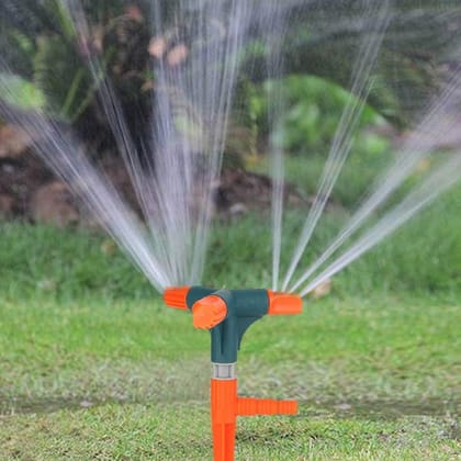 Garden Sprinkler 360 ° Rotating Adjustable Round 3,4,5 Arm Lawn Water Sprinkler for Watering Garden Plants / Pipe Hose Irrigation Yard Water Sprayer NA