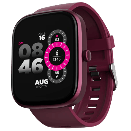 boAt Ultima Prism | Smartwatch with 1.96" (4.97cm) AMOLED Display, BT Calling, 700+ active modes, Watch Face Studio Burgundy