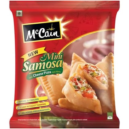 Mini Samosa Cheese Pizza