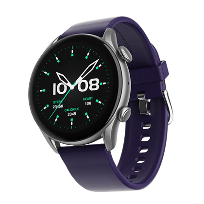 boAt Lunar Space | Smartwatch with 1.3" (3.3 cm) Round HD Display, BT Calling, 100+ Fitness Modes, Heart Rate, SpO2 Monitoring Deep Purple