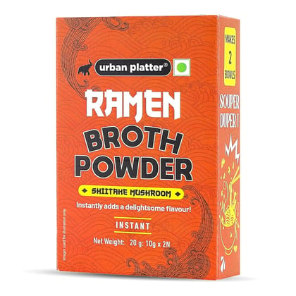 Urban Platter Shiitake Mushroom Ramen Broth Powder, 10g x 2N (2 Servings | Instant Ramen Broth Powder)