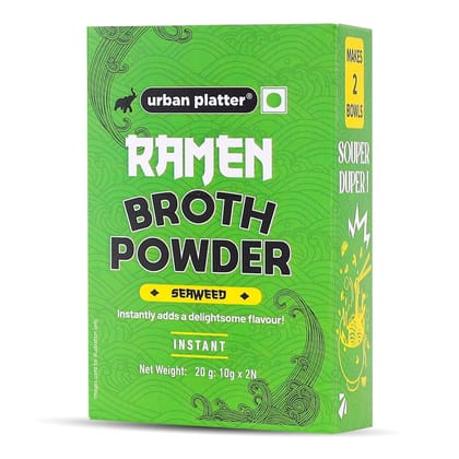 Urban Platter Seaweed Ramen Broth Powder, 10g x 2N (2 servings | Instant Ramen Broth Powder | Delectable Umami Flavour)