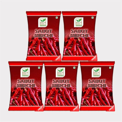 Red Chilli-Sabut (pack of 5)
