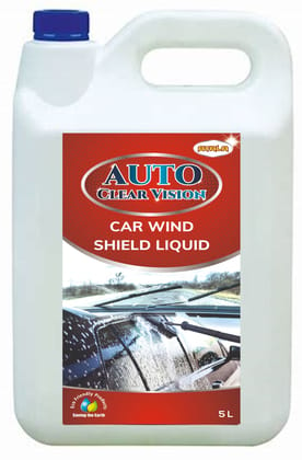 Auto Clear Vision- Wind Shield Wiper Liquid-5L | Automobile Wiper liquid | Clear Vision | Ammonia-Free | Streak-Free Formula | Powerful Cleaning Action | Quick drying | Easy Application