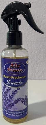 Air Fresco - Lavender--200ml | Room Freshener & Ambience Freshener | Long Lasting Fragrance |Instant Odor Elimination | Easy to use Spray of Diffuse| Enhances Mood and Well-Being| Alcohol Free| Water based| No harsh chemicals| | Safe to use anywhere|