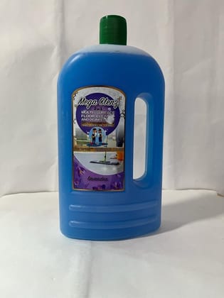 Mega Clenz  1 Litre -Lavender | Surface & Floor Cleaner Liquid | Suitable for All types Floor & Surfaces Cleaner | Kills 99.9% Germs| Alcohol Free
