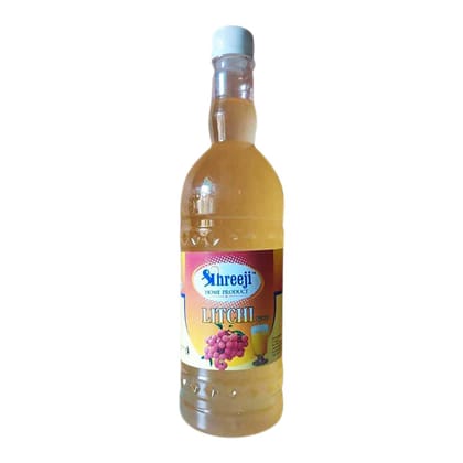 Shreeji Litchi Syrup Mix with Water for Making Juice 750 ml