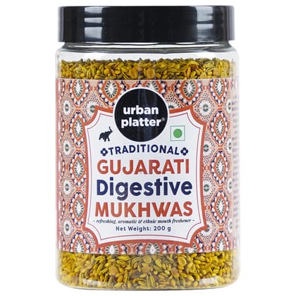 Urban Platter Traditional Gujarati Digestive Mukhwas, 200g (Mouth Freshener | Digestive | After-Meal Snack | Rich in Fibre)