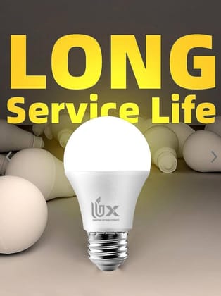 UBX 9-watt Diffused LED Glass Light Bulb | Bulb Base: E27,  Full Glow Frosted Diffused LED Bulb for Home Decoration | Warm White, Pack of 2