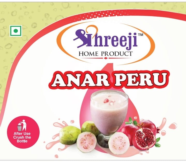 Shreeji Anar Peru Syrup Mix With Water For Making Juice 750 ml