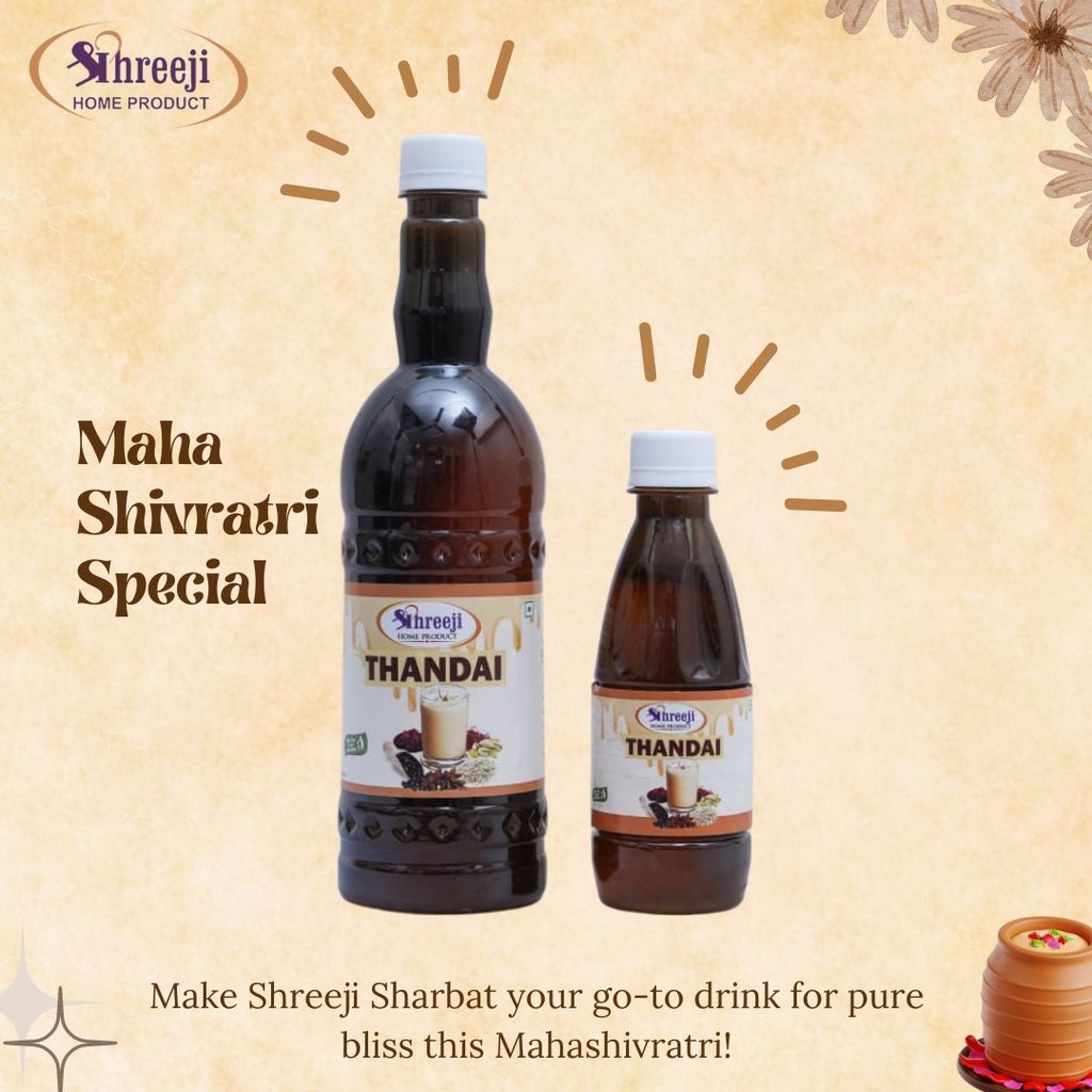 Shreeji Thandai Syrup Mix With Milk For Making Milkshake 750 ml