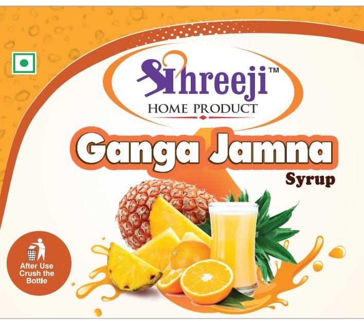 Shreeji Ganga Gamna Syrup Mix with Water for Making Juice 750 ml