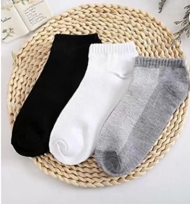 ShriGeeta Enterprises Unisex Ankle Socks (Combo & Pack of 3) Free Size