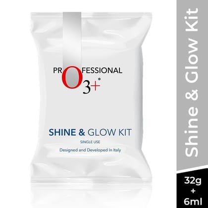 O3+ Bridal Facial Oxygenating Glow Skin Kit For Oily & Acne Prone Skin (81gm) + O3+ Shine & Glow Facial Kit For Instant Glow (32gm+6ml) Pack of 2
