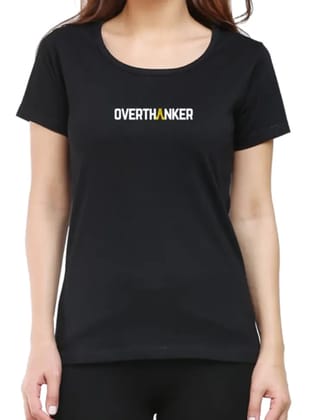 Overthanker - Women's Regular Fit T-Shirt (Black)