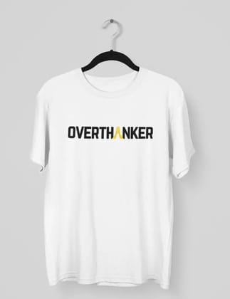 Overthanker – Unisex White Oversized T-Shirt