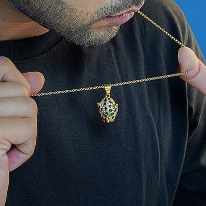 Amur 18K Gold Plated Men's Chain Pendant Gold