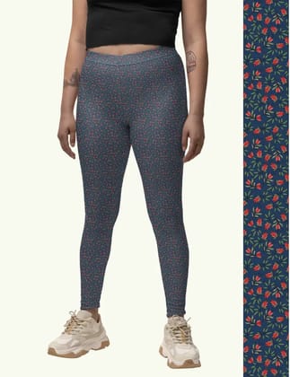 Neel Pamposh – Printed Athleisure Leggings For Women With Side Pocket Attached