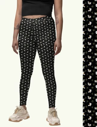 Nargis – Printed Athleisure Leggings For Women With Side Pocket Attached
