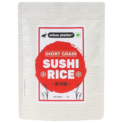 Urban Platter Short Grain Sushi Rice, 1kg (Japanese Cuisine | Sticky and Aromatic)