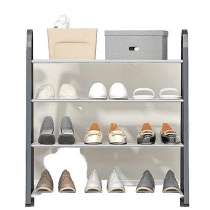 Tier Shoe 4 Rack Detachable Open Book Shelf Metal Storage Holder Organizer