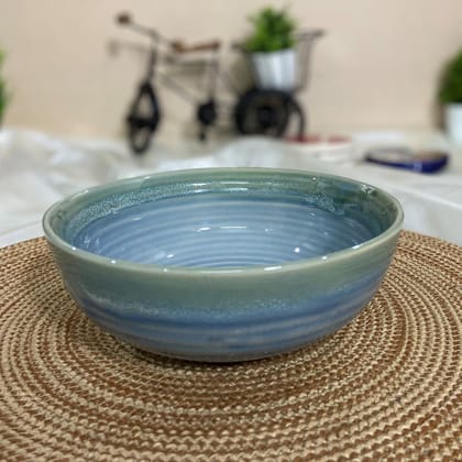 Ceramic Dining Studio Collection Sea Green Hand-Glazed Ceramic 900ML Serving Bowl