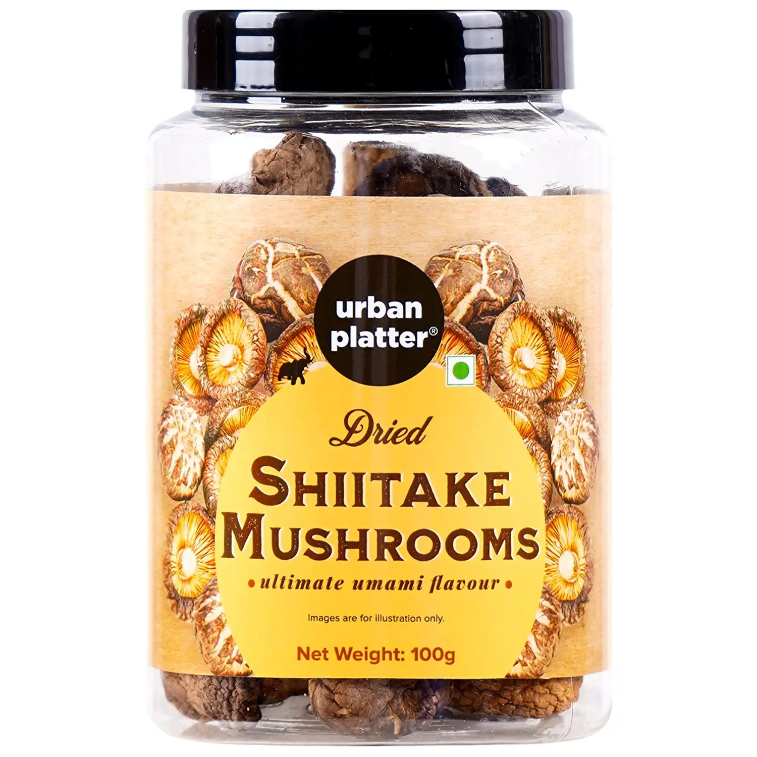 Urban Platter Dried Shiitake Mushrooms, 100g (Perfect for Asian Food and Sushi)