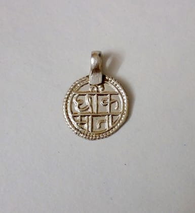 Antique vintage design  silver indian goddess solid silver handmade tribal amulet pendant tabiz from rajasthan