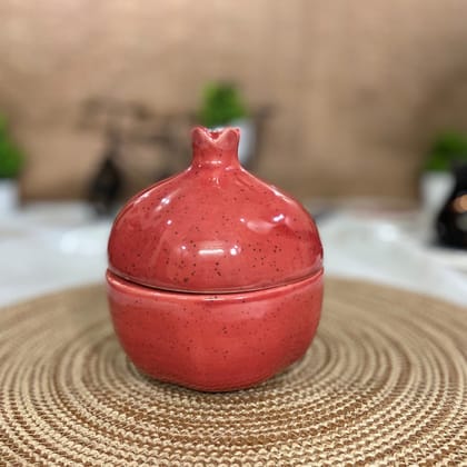 Ceramic Dining Red Pomegranate Ceramic Jar