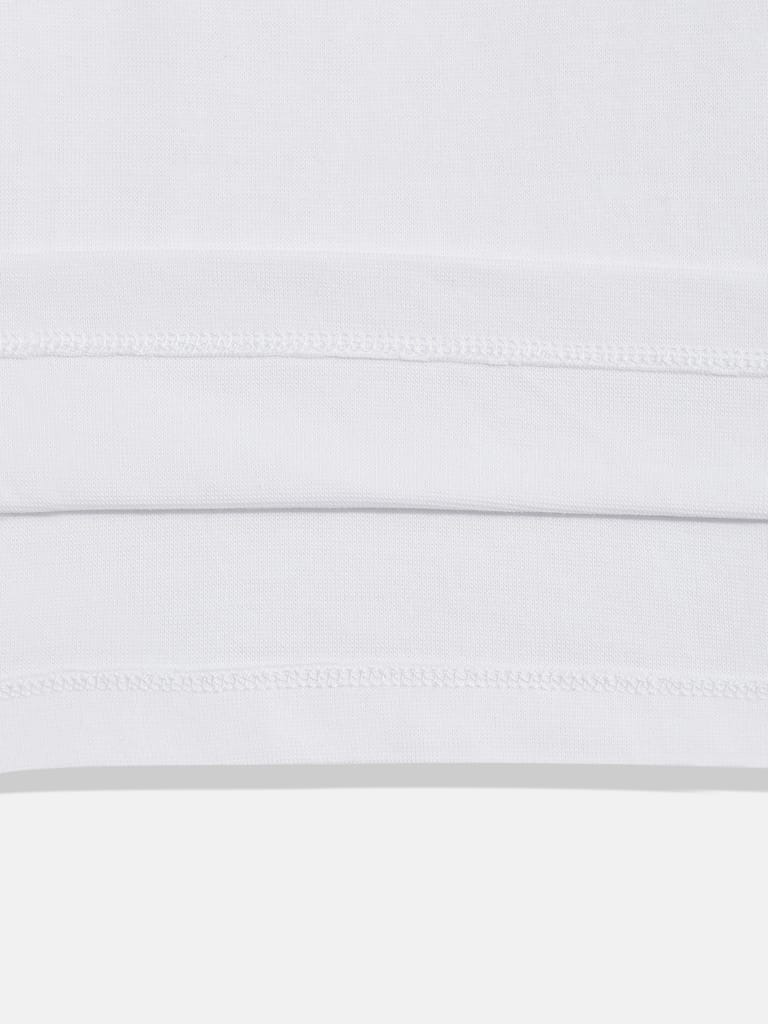 Boys White Pure Cotton Vest T Shirt